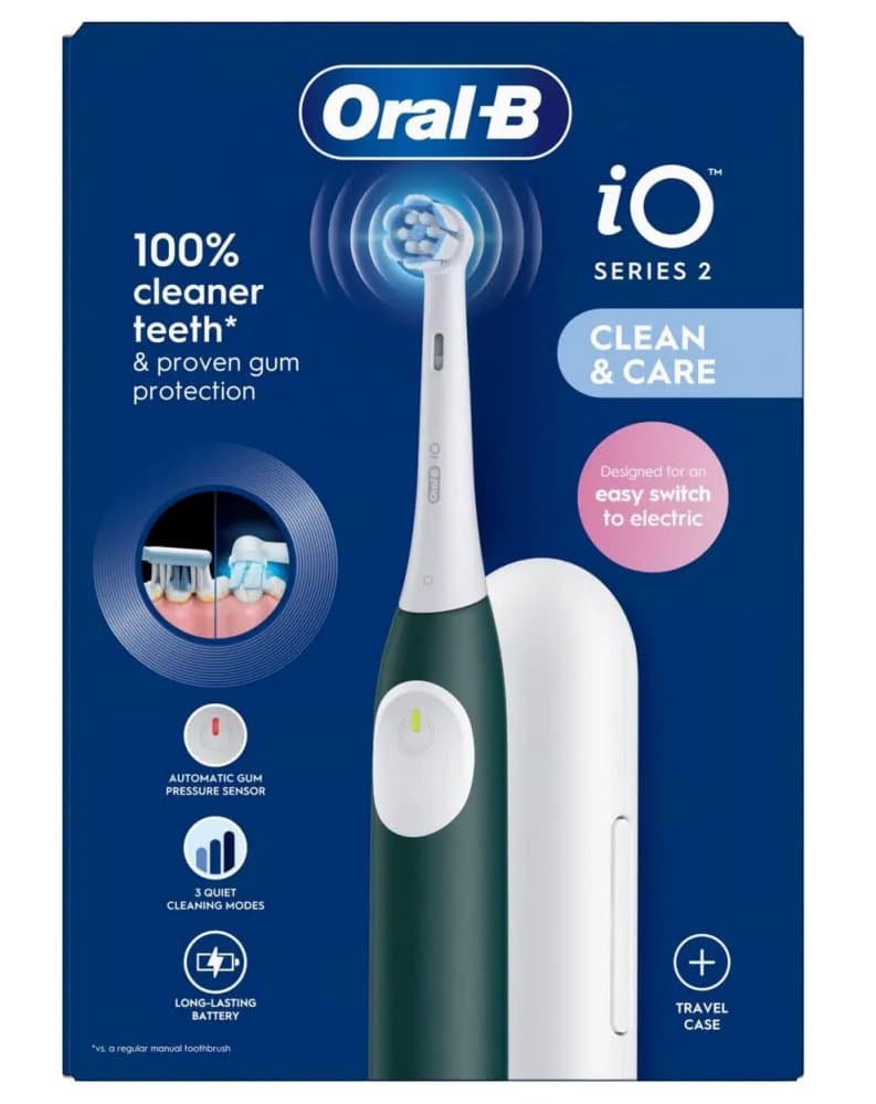 Oral-B iO Series 2 elektrický zubní kartáček Forest Green + pouzdro - náhled 2