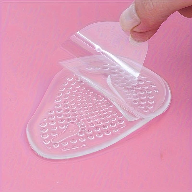 Protiskluzové silikonové výstelky do bot anatomické, přední (transparent), 2 ks - náhled 4