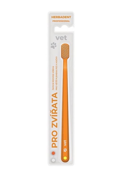 HERBADENT VET Professional Floss zubní kartáček pro psy a kočky (blistr)