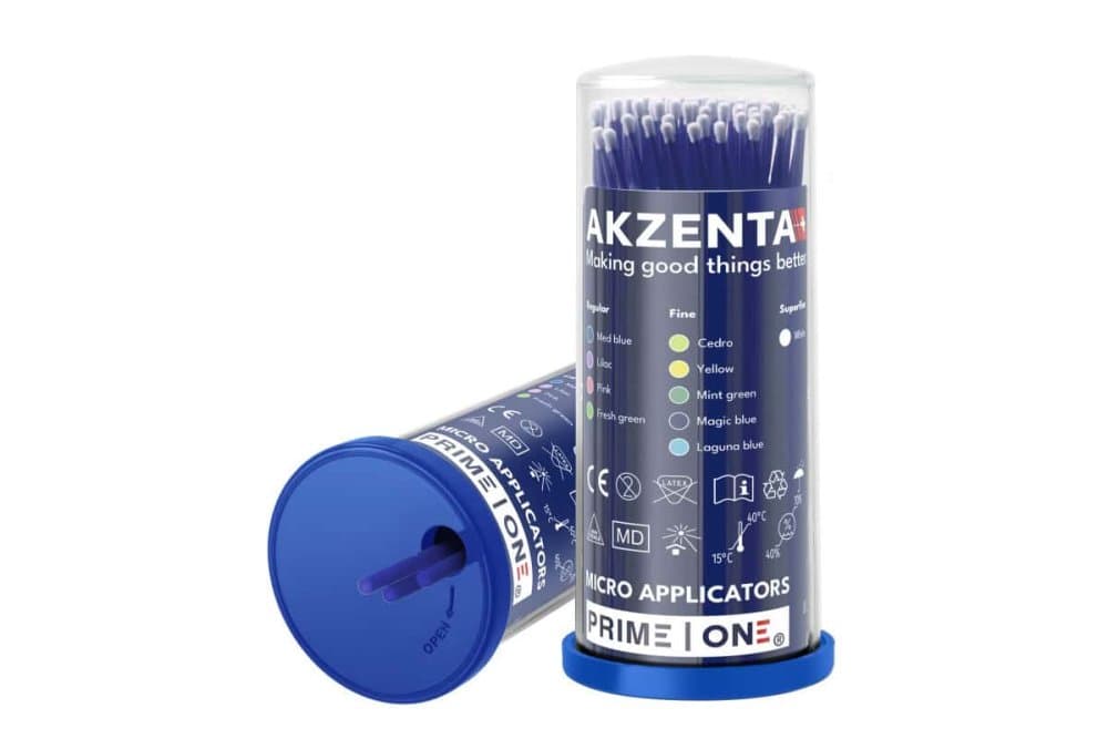 Akzenta Top Sticks Plus Micro aplikátory FINE (tmavě modré), 100ks - náhled 5