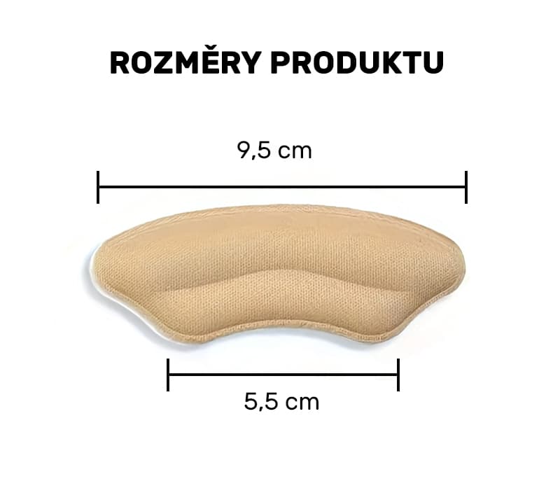 Patní měkká výstelka do bot, 2 ks (béžová) - náhled 5
