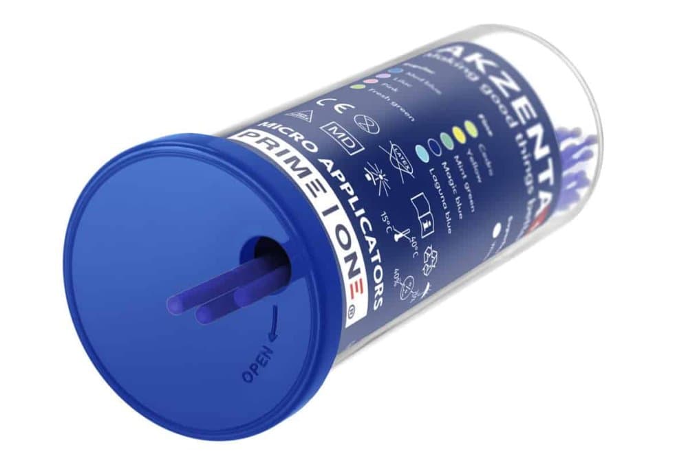 Akzenta Top Sticks Plus Micro aplikátory FINE (tmavě modré), 100ks - náhled 4