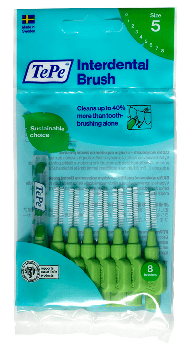 TePe ORIGINAL 5 mezizubní kartáčky 0,8 mm, 8ks