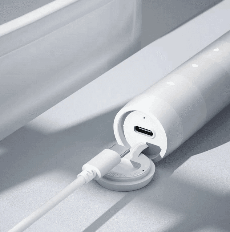 Oclean Flow S White sonický kartáček bílý + 3x hlavice - náhled 3