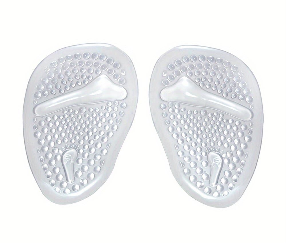 Protiskluzové silikonové výstelky do bot anatomické, přední (transparent), 2 ks