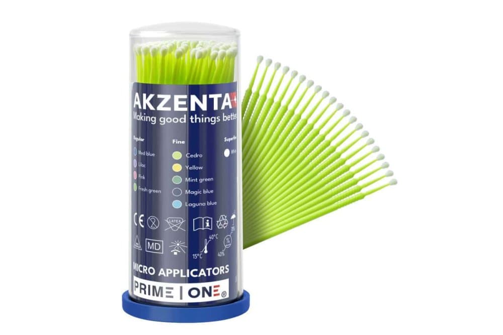 Akzenta Top Sticks Plus Micro aplikátory REGULAR (sv. zelené), 100ks - náhled 5
