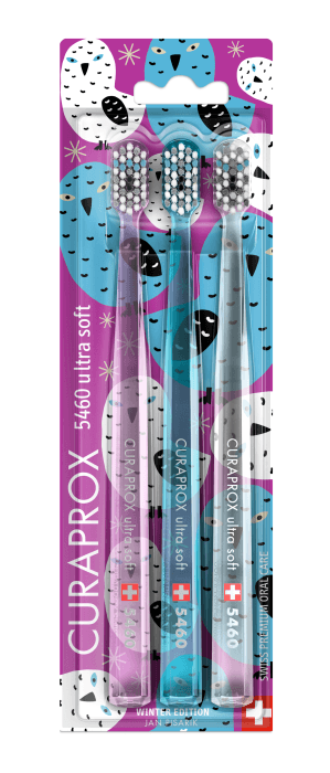 Curaprox Ultra Soft CS 5460 WINTER Sněžné Sovy, 3ks - náhled 3