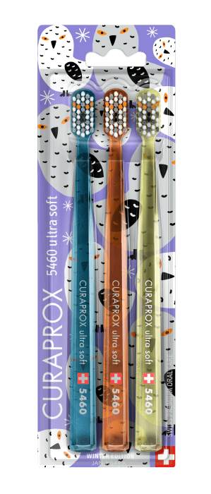 Curaprox Ultra Soft CS 5460 WINTER Sněžné Sovy, 3ks - náhled 2
