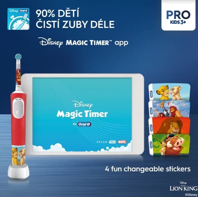 Oral-B Kids PRO elektrický zubní kartáček LION KING - náhled 3