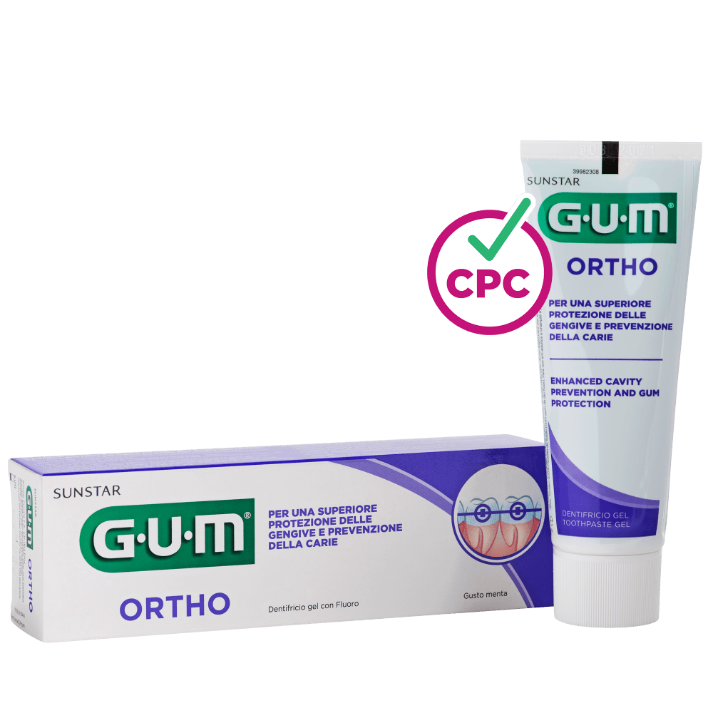 GUM Ortho zubní gelová pasta pro čištění s rovnátky, 75ml