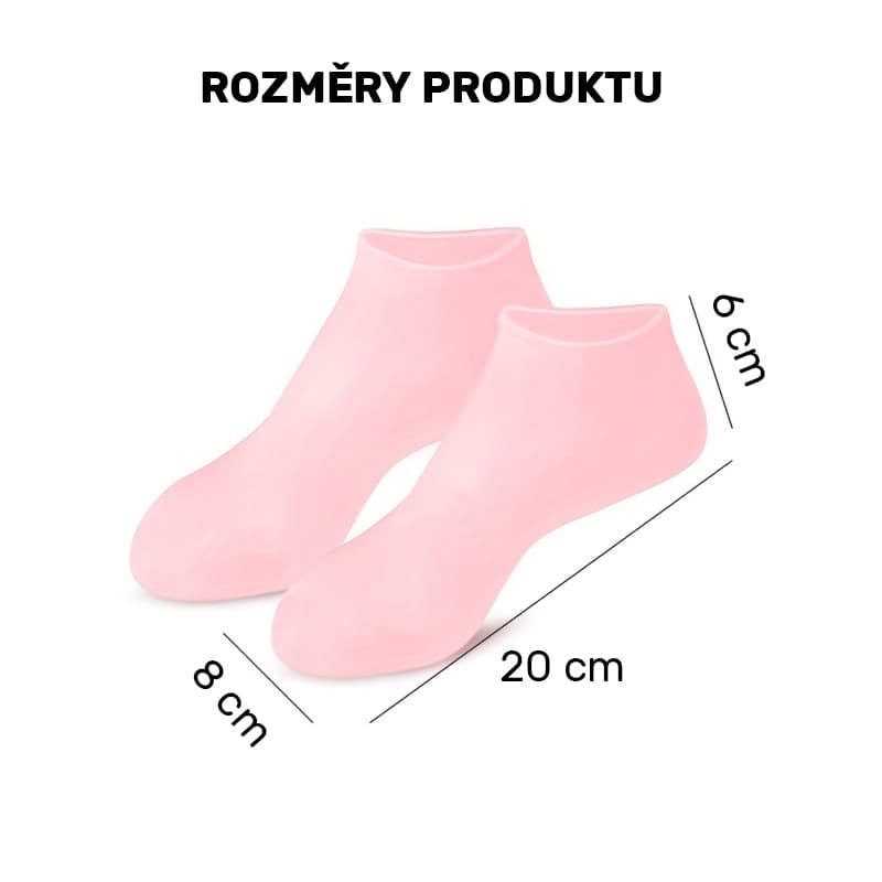 Silikonové hydratační návleky na chodidla, 2 ks - náhled 4