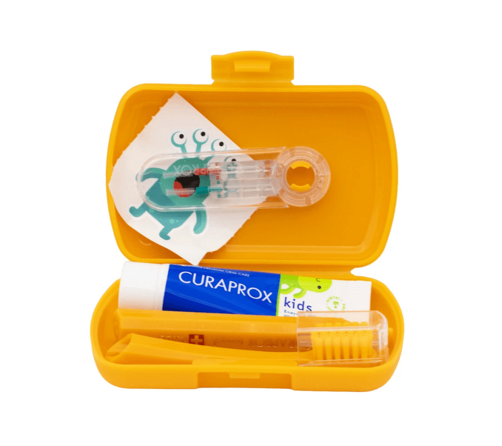 Curaprox Travel Set KIDS oranžový - náhled 4