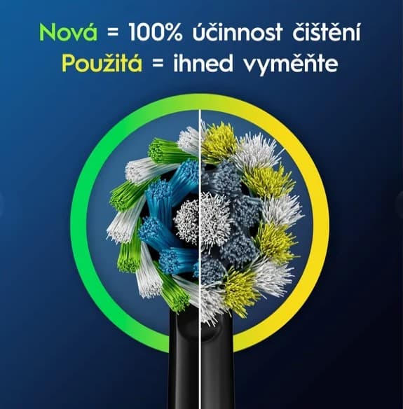 Oral-B PRO Cross Action náhradní hlavice (black), 10ks - náhled 4