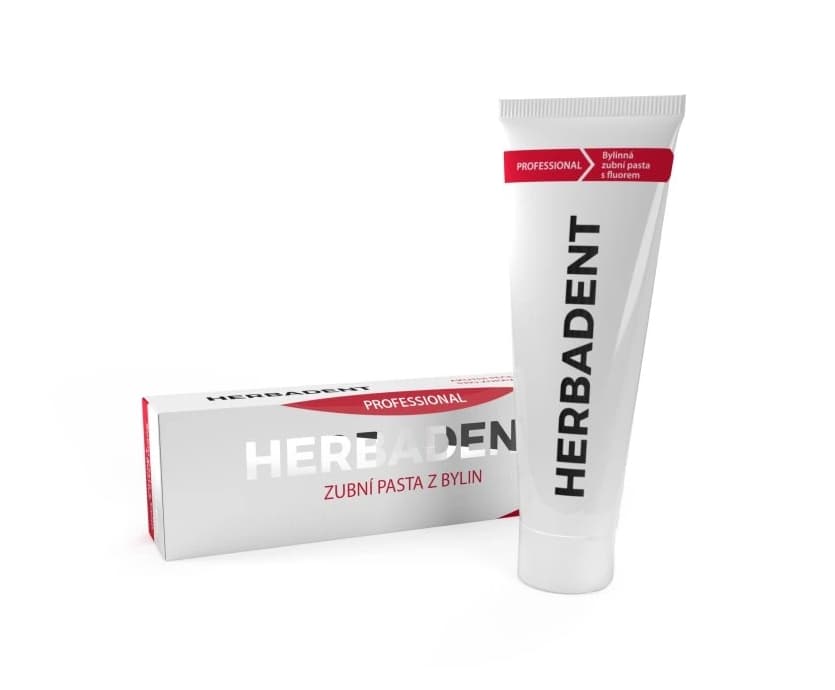 Herbadent PROFESSIONAL bylinná zubní pasta s fluoridy, 100 g