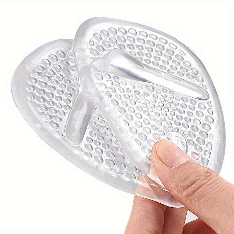 Protiskluzové silikonové výstelky do bot anatomické, přední (transparent), 2 ks - náhled 2