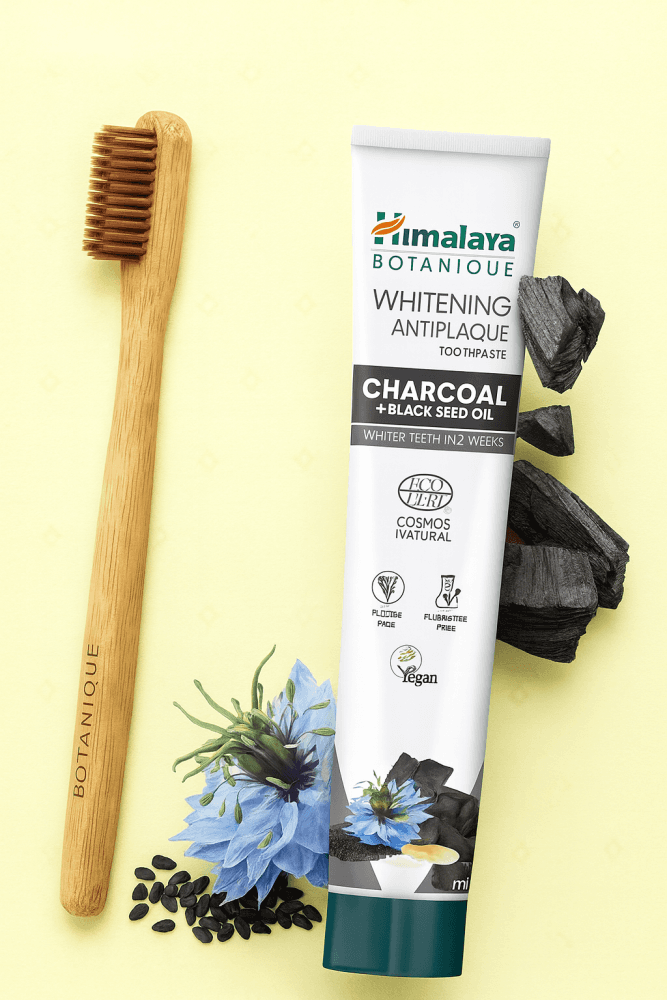 Himalaya Botanique Charcoal Antiplaque bělící zubní pasta , 75ml - náhled 3