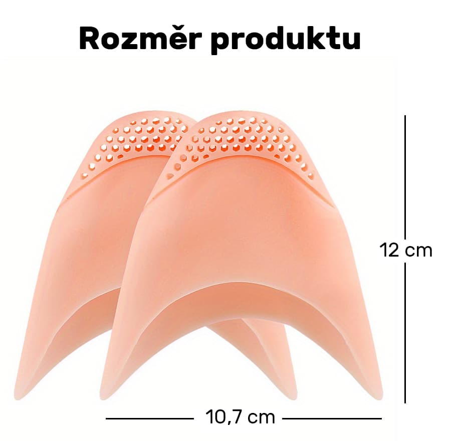 Gelový chránič prstů u nohy vyztužený (béžový), 2 ks - náhled 4