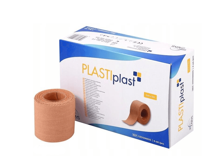 Textilní náplast na cívce PLASTIplast 5cmx5m (tělová), 6 kusů
