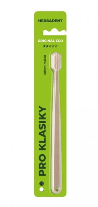 Herbadent ORIGINAL ECO zubní kartáček se středními vlákny 2*