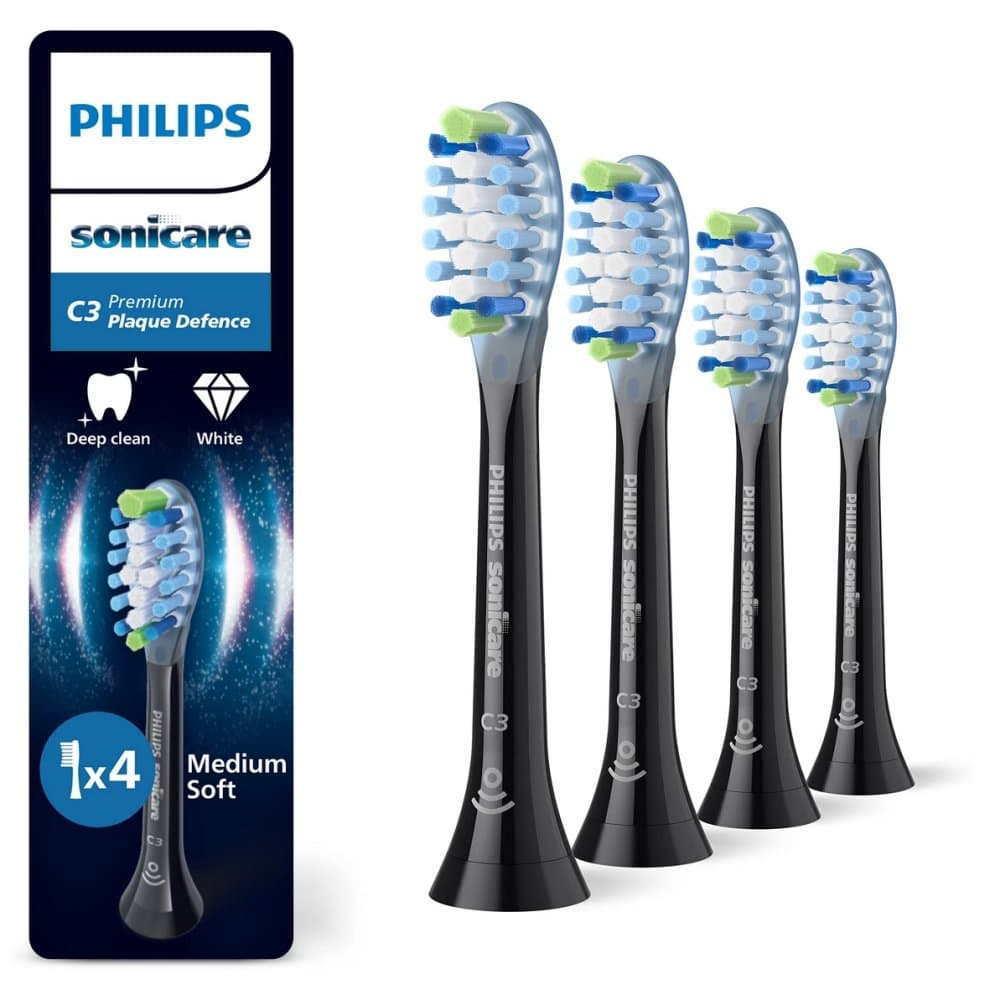 Philips Sonicare C3 Premium Plaque Defence hlavice Black, 4ks