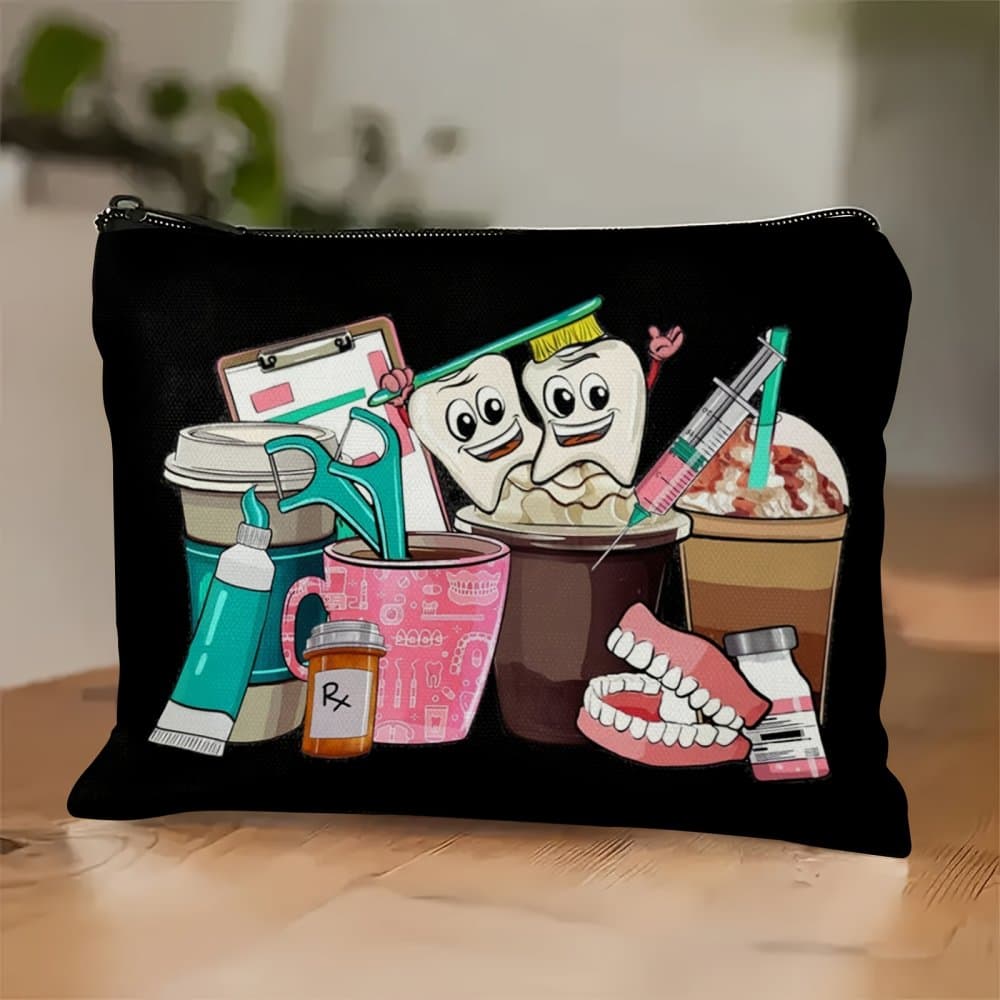 Toaletní taštička s potiskem dental, 1 ks - náhled 4