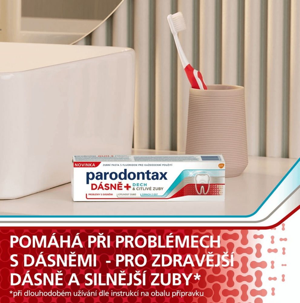 Parodontax Gum+Breath & Sensitivity zubní pasta, 75ml - náhled 3
