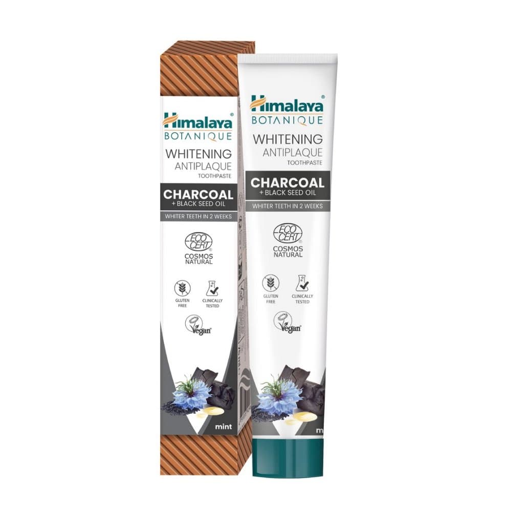 Himalaya Botanique Charcoal Antiplaque bělící zubní pasta , 75ml